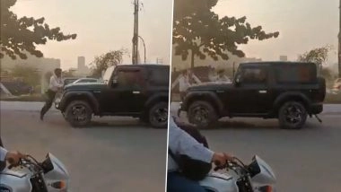 Greater Noida: Thar Driver Tries To Run Over Traffic Police Personnel After Being Asked To Stop, Probe Launched After Video Goes Viral