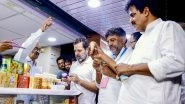 Rahul Gandhi Shares Picture of Him Buying Nandini Product, Says &lsquo;Nandini is The Best&rsquo; Amid Controversy Over Amul's Entry in Karnataka