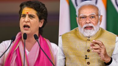 Priyanka Gandhi Slams PM Narendra Modi: Congress Leader Hits Out at Prime Minister for Sharing Joke With Mention of Suicide, Says 'Depression and Suicide Not a Laughing Matter' (Watch Video)