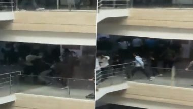 Greater Noida: Ugly Brawl Breaks Out Between Two Groups of Students At Private University, Viral Video Surfaces