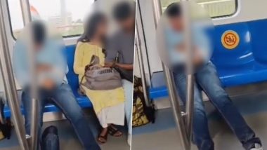 Delhi Metro Masturbation Viral Video: Police Seek Public Help To Identify Man Caught on Camera Doing Obscene Act in Train