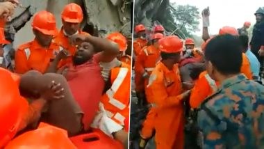 Bhiwandi Buidling Collapse: Death Toll Rises to Six, Rescue Operation Underway (Watch Video)