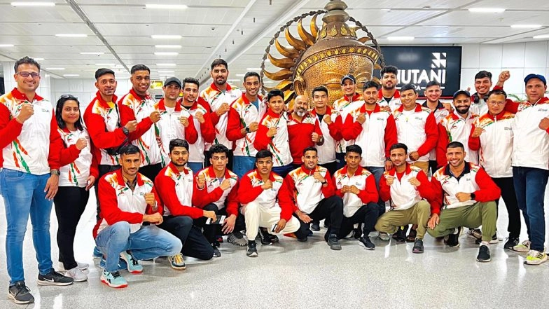 Indian Men's Boxing Team Leaves for Tashkent to Train Ahead of World Championships 2023