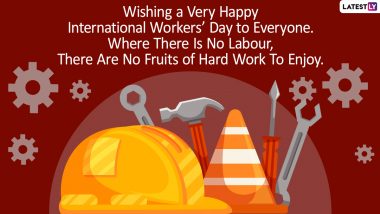 International Workers' Day 2023 Wishes & May Day HD Images: WhatsApp Stickers, GIFs, Wallpapers and SMS To Send on 1st May