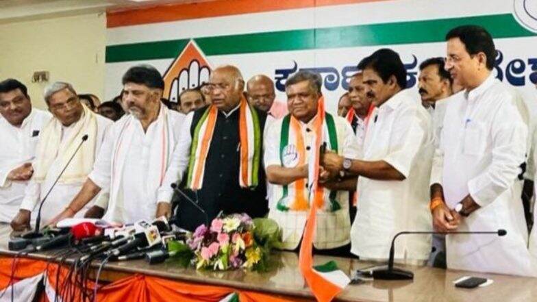 Jagadish Shettar Senior Bjp Leader And Former Karnataka Cm Joins Congress Ahead Of State 8393