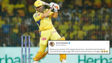 'MS Must've Scored Some Runs Again' Jimmy Neesham's Creative Take On MS Dhoni's Knock in CSK vs RR IPL 2023 Match Goes Viral!