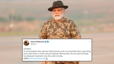 ‘World Leader Who Adores Wild Animals’ Ex-England Cricketer All Praises for Narendra Modi After PM’s Bandipur Tiger Reserve Visit