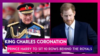 King Charles Coronation: Prince Harry To Sit 10 Rows Behind The Royal Family