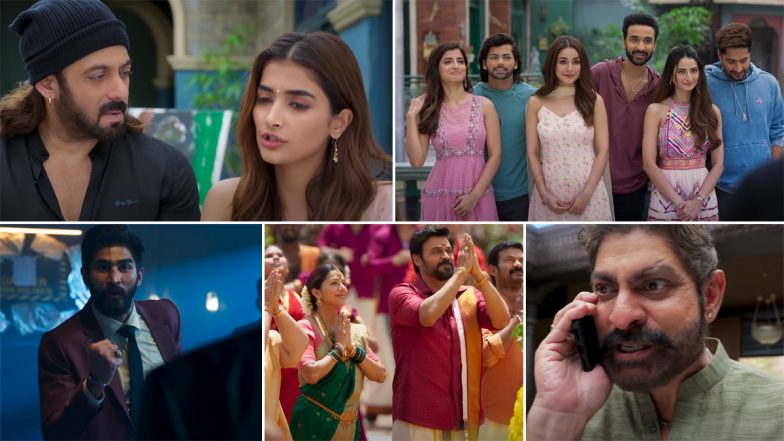 Kisi Ka Bhai Kisi Ki Jaan Trailer: ‘Bhaijaan’ Salman Khan Promises Action, Romance and Drama in the Film, Co-Starring Pooja Hedge and Venkatesh (Watch Video)