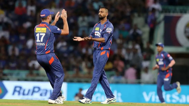 Krunal Pandya's All-Round Show Helps Lucknow Super Giants Beat Sunrisers Hyderabad by Five Wickets in IPL 2023