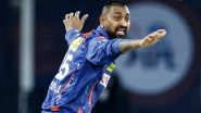 IPL 2023: Krunal Pandya Stars in Lucknow Super Giants' Five-Wicket Victory Over Sunrisers Hyderabad