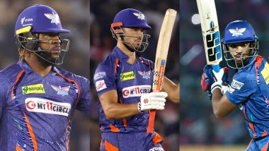 Highest Total in IPL 2023: Marcus Stoinis, Kyle Mayers, Nicholas Pooran Power Lucknow Super Giants to 257/5 Against Punjab Kings