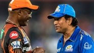 Legendary Meeting! Sachin Tendulkar Meets Brian Lara At the Start of SRH vs MI IPL 2023 Match (Watch Video)