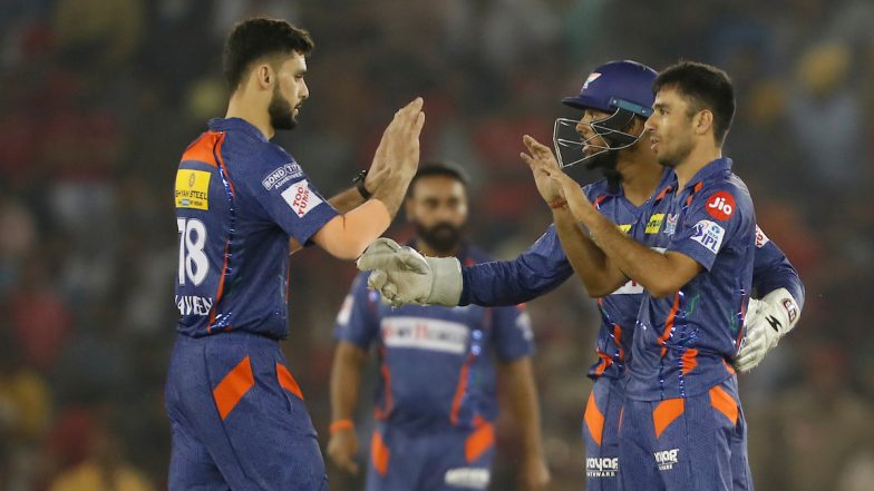 Marcus Stoinis, Yash Thakur Shine As Lucknow Super Giants Beat Punjab Kings by 56 Runs After Registering Second-Highest Total in IPL History