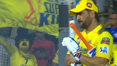 ‘Sound On’ MS Dhoni Greeted With Loud Cheers From Chepauk Crowd As He Walks Out to Bat During CSK vs RR IPL 2023 Match (Watch Video)
