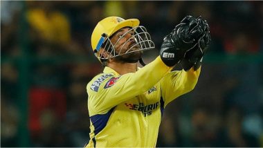 MS Dhoni Takes Most Catches by a Wicketkeeper in Men's T20 Cricket, Achieves Feat During CSK vs SRH IPL 2023 Match