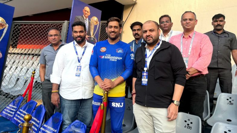 Ms Dhoni Felicitated By Mumbai Cricket Association Ahead Of Mi Vs Csk Ipl Match Wankhede 8696