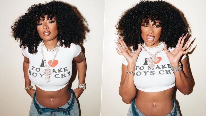 Megan Thee Stallion Shows Off Her Sexy Naval Piercing in Cropped T-Shirt and Unbuttoned Jeans! Check Out the Rapper’s Hot New Photos on Instagram