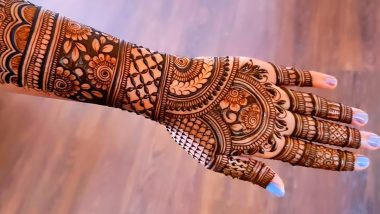 New Mehndi Designs for Akshaya Tritiya 2023: Beautiful Mehendi Patterns To Apply on Hands for Akha Teej Festivities (Watch Videos)