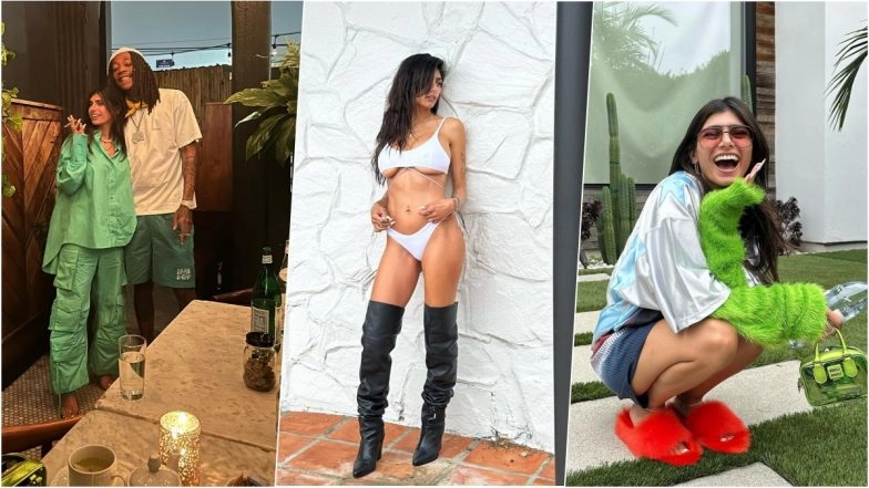 OnlyFans Star Mia Khalifa &amp; Rapper Wiz Khalifa Pose for a Super Cool Picture Together! Ex-Pornhub Queen Flaunts Hot Bod in Bikini and Knee-High Boots