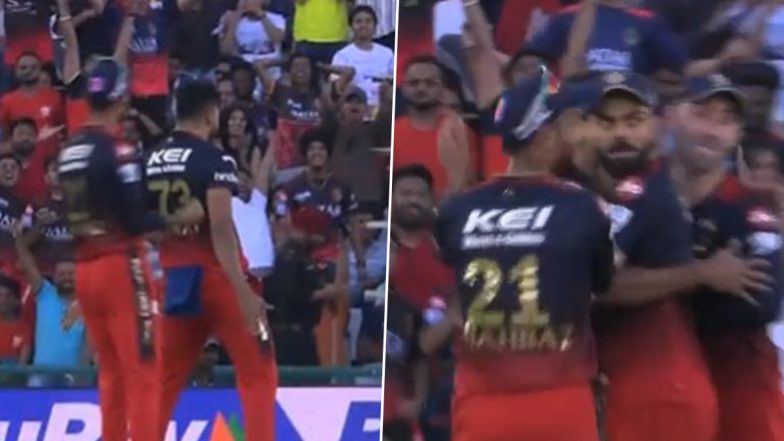 Mohammed Siraj Brings Out Cristiano Ronaldo’s Siu Celebration After Inflicting Direct Hit Run Out During PBKS vs RCB IPL 2023 Match (Watch Video)