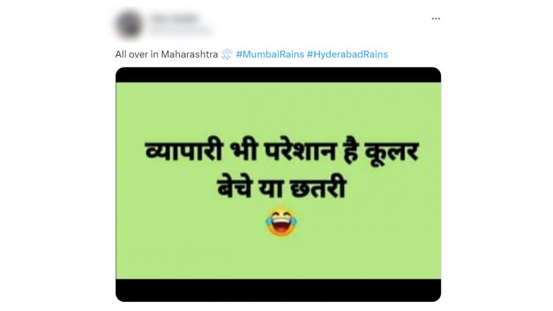 Mumbai Rains: Funny Memes, Jokes Go Viral As 'Surprised' Mumbaikars Wake Up to Rainy Day in April After Heavy Rainfall Hits City