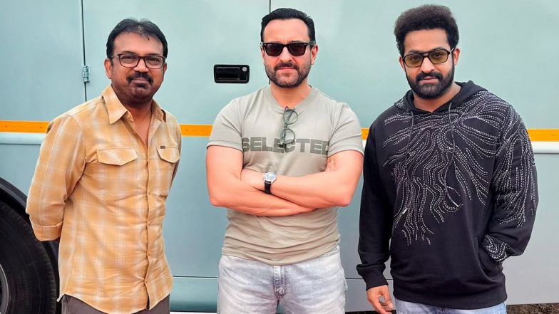 NTR 30: Saif Ali Khan Joins Jr NTR and Janhvi Kapoor Starrer; Shoot Begins for Koratala Siva Directorial (View Pics)