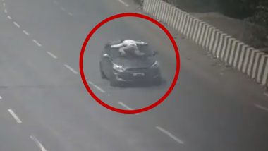 Navi Mumbai Horror: High on Drugs, Man Drags Traffic Cop on Car's Bonnet for 20 km in Vashi, Arrested After Terrifying Video Goes Viral