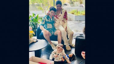 Pic of Nick Jonas and Priyanka Chopra Watching Daughter Malti Marie Play During Easter Celebration Is Frame-Worthy