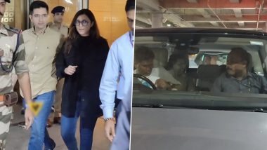 Parineeti Chopra and AAP Leader Raghav Chadha Spotted Together at Mumbai Airport Amid Their Wedding Rumours (Watch Video)