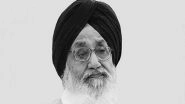 Parkash Singh Badal Dies: SAD Patron's Cremation Today, Punjab Government Announces Public Holiday