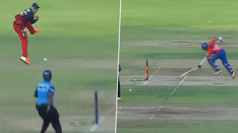 Bulls-Eye! Anuj Rawat Pulls off Stunning Direct Hit to Run Out Fellow Impact Player Prithvi Shaw During RCB vs DC IPL 2023 Match (Watch Video)