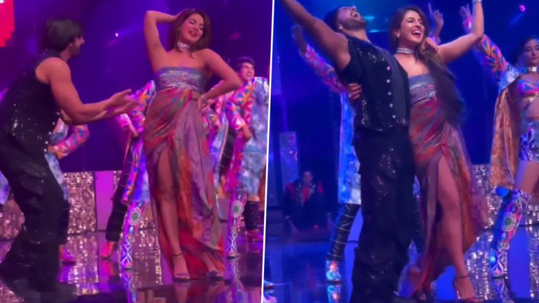 NMACC Gala Day 2: Priyanka Chopra Joins Ranveer Singh As They Dance to 'Gallan Goodiyaan' Onstage (Watch Video)