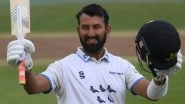 Away from IPL Razzmatazz, Cheteshwar Pujara Scores Century As Sussex Captain Ahead of WTC 2023 Final (Watch Video)