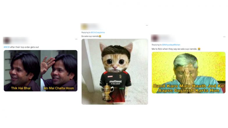 RCB Funny Memes and 'Ee Sala Cup Namde' Jokes Flood Twitter After Royal Challengers Bangalore Lose to Kolkata Knight Riders in IPL 2023