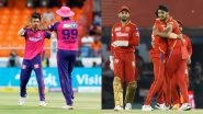 IPL 2023 Rajasthan Royals vs Punjab Kings Free Live Streaming Online on JioCinema: Get TV Channel Telecast Details of RR vs PBKS T20 Cricket Match on Star Sports