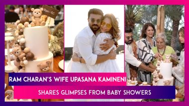 Ram Charan’s Wife Upasana Kamineni Shares Glimpses From Her Baby Showers; Couple Twin In White For The Occasion