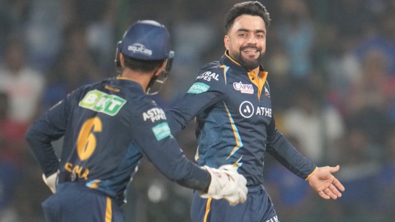 Rashid Khan Hat-Trick Video: Watch Gujarat Titans Spinner Take Three Wickets in Consecutive Deliveries During GT vs KKR IPL 2023 Match