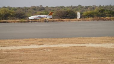 ISRO Successfully Conducts Autonomous Test Landing of Reusable Launch Vehicle in Chitradurga (See Pics and Video)