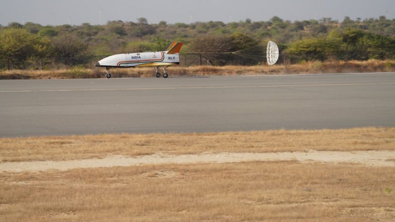 ISRO Successfully Conducts Autonomous Test Landing of Reusable Launch Vehicle in Chitradurga (See Pics and Video)