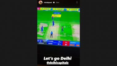 'Let's Go Delhi' Rishabh Pant Watches LSG vs DC IPL 2023 Match, Shares Picture on Instagram Story