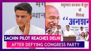 Sachin Pilot Reaches Delhi After Defying Congress Party With Day-Long Hunger Strike