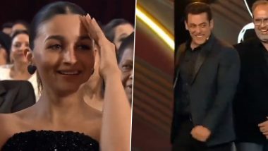 Filmfare Awards 2023: Salman Khan Teases Alia Bhatt and Sanjay Leela Bhansali by Going 'Inshallah' on Stage (Watch Video)