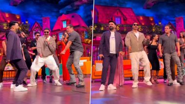 The Kapil Sharma Show: Salman Khan, Pooja Hegde, Shehnaaz Gill and Others Groove to 'Jeene Ke Hain Chaar Din' During Kisi Ka Bhai Kisi Ki Jaan Promotions (Watch Video)