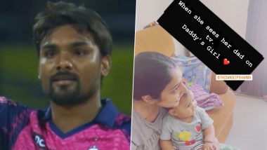 ‘Daddy’s Girl’ Sandeep Sharma’s Daughter Watches her Father Pull Off Last Over Heroics Against CSK in IPL 2023, RR Bowler’s Wife Shares Video