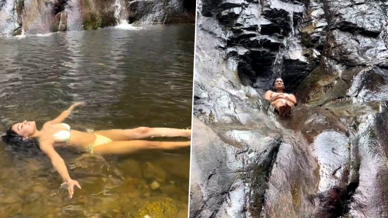 Saniya Iyappan Shows Off Her Sexy Bikini Bod As She Relaxes at Thailand’s Sai Rung Waterfall (Watch Video)