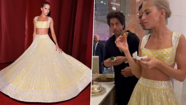 Video of Shah Rukh Khan Enjoying Paan With German Blogger Caroline Daur at NMACC Gala Goes Viral - WATCH