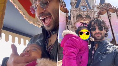 Shaheer Sheikh Reveals Face of His Baby Girl Anaya as They Have a Fun Time in Disneyland (Watch Video)