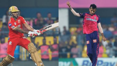 RR vs PBKS Stat Highlights, IPL 2023: Shikhar Dhawan, Yuzvendra Chahal Achieve Landmarks in Guwahati's First-Ever IPL Match