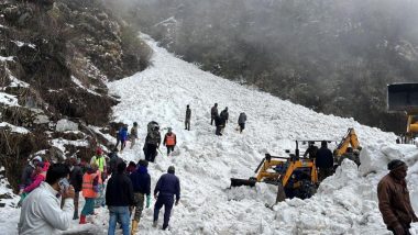 Avalanche in Sikkim: Six Killed, Over 80 Feared Trapped As Major Avalanche on Nathula Road (Watch Video)